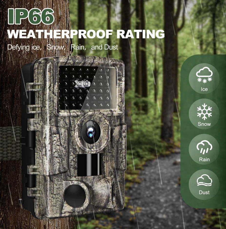Motion Triggered 4K Wireless Trail Camera With Infrared Night Vision