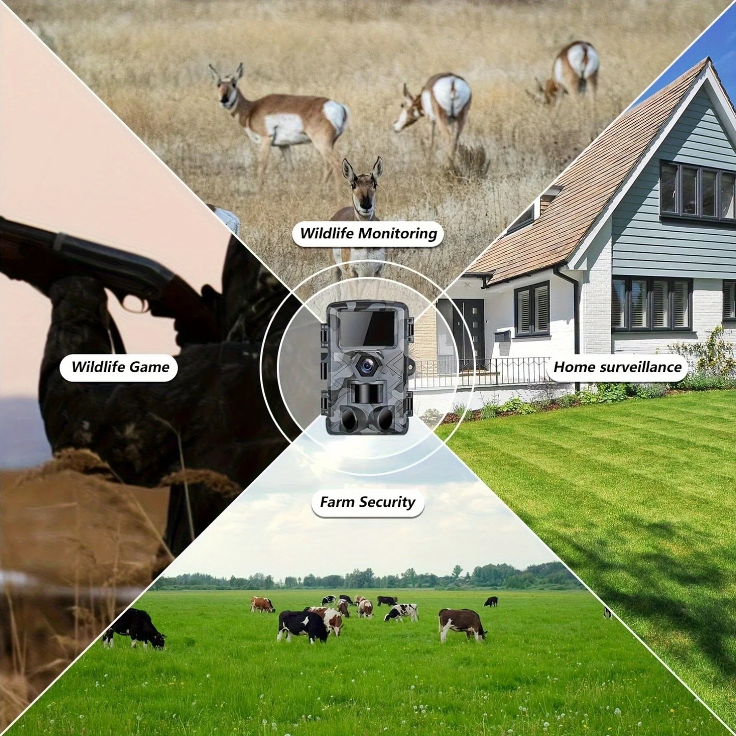 Fargarloo 60Mp Wifi Trail Camera With Infrared Night Vision