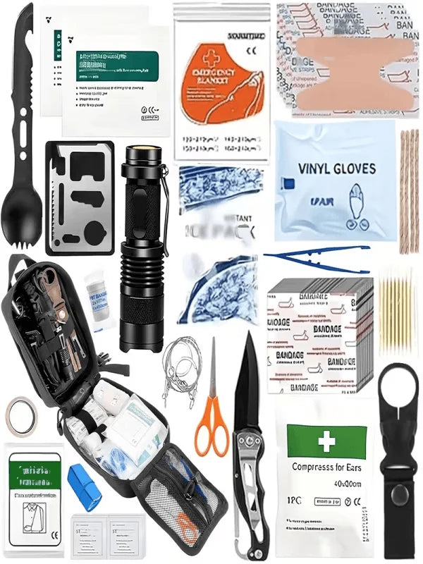 Comprehensive Survival Emergency Kit With Molle Backpack And Tent