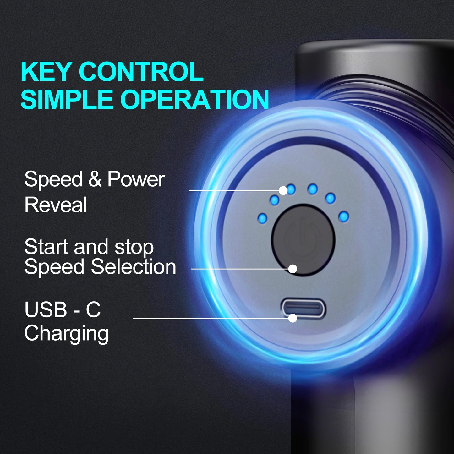 Leercon Electric Percussion Massage Gun For Deep Tissue Relief