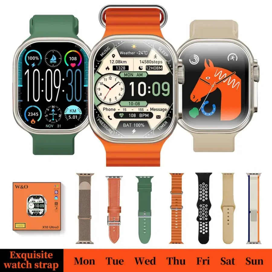 W&O Smart Watch With Bluetooth Calling And Fitness Tracker