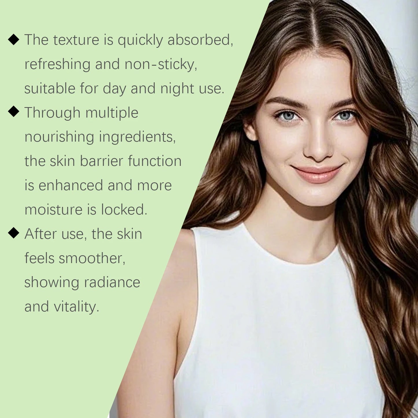 Green Tea Facial Serum Deep Moisturizing For Soothing Face Care