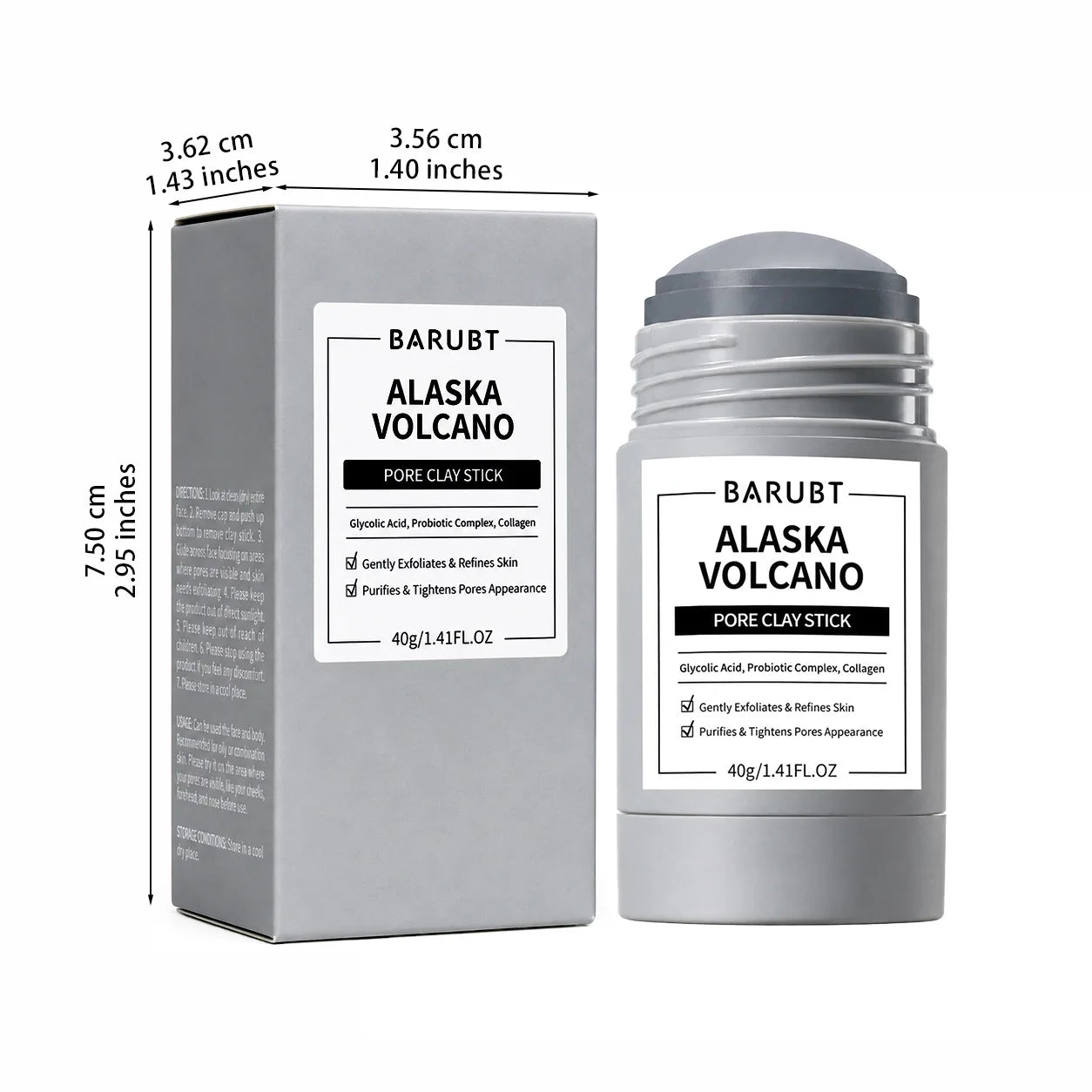 Alaska Volcano Pore Clay Stick Mask For Smoothing Oil Control