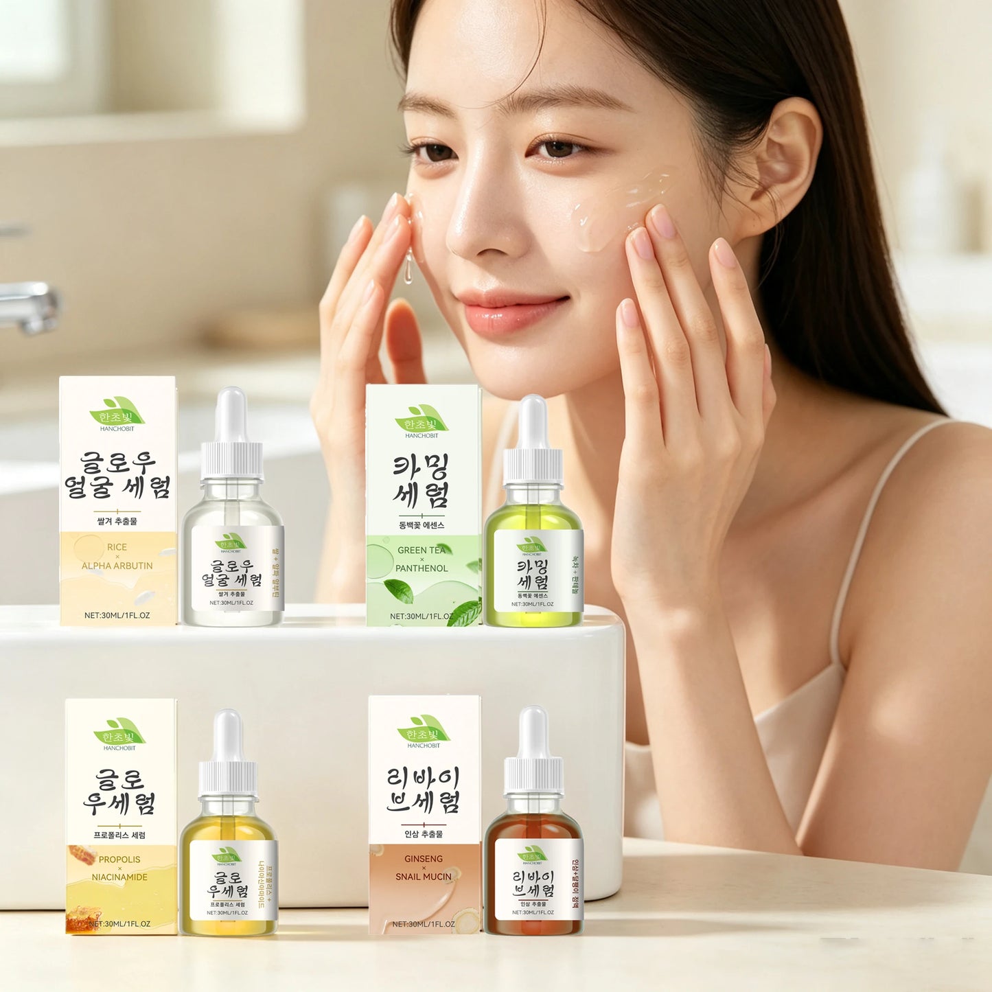 Green Tea Facial Serum Deep Moisturizing For Soothing Face Care