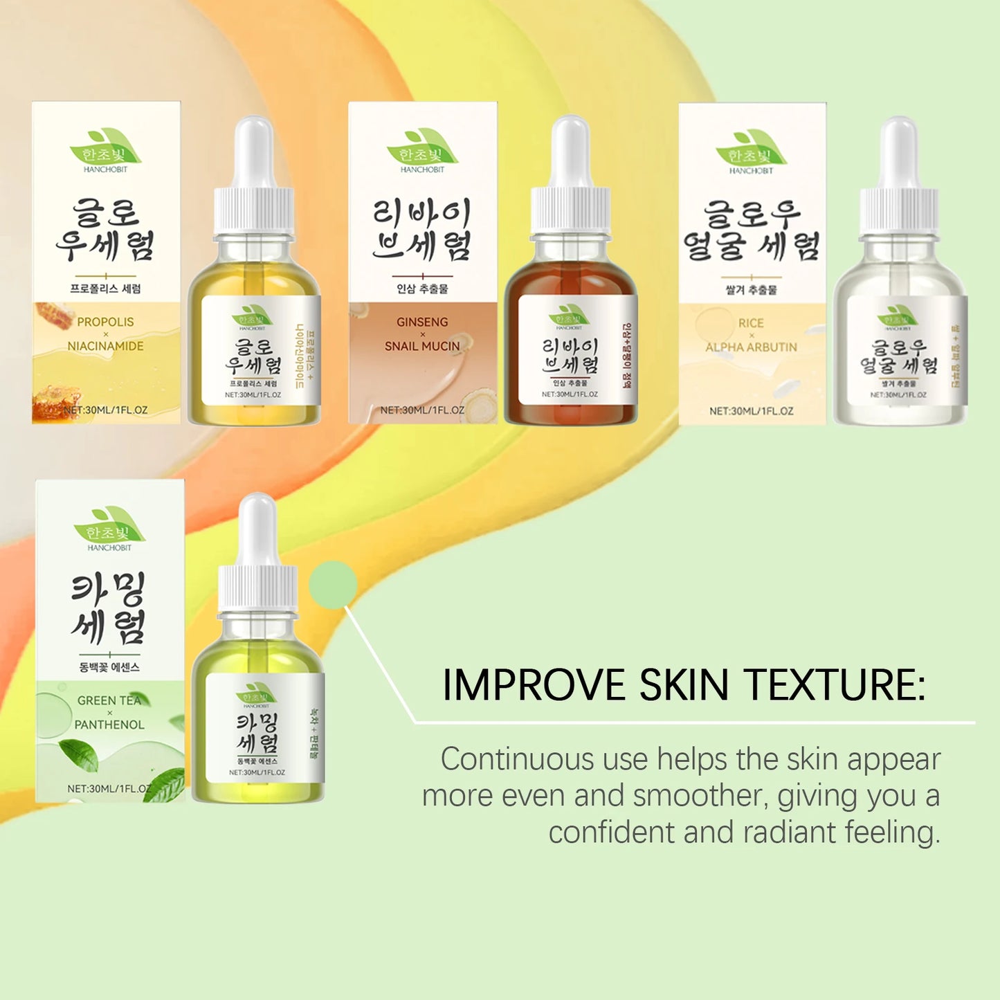 Green Tea Facial Serum Deep Moisturizing For Soothing Face Care