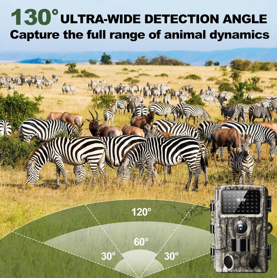 Motion Triggered 4K Wireless Trail Camera With Infrared Night Vision