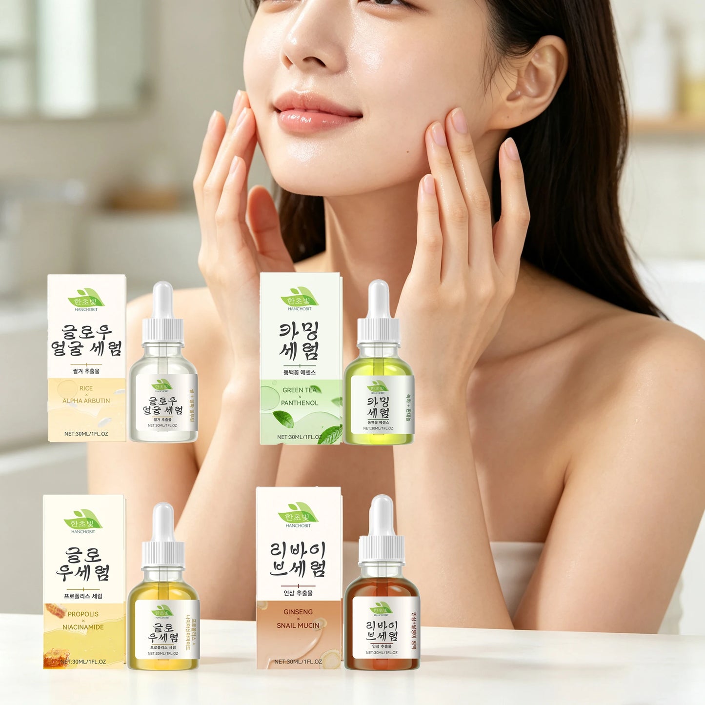 Green Tea Facial Serum Deep Moisturizing For Soothing Face Care