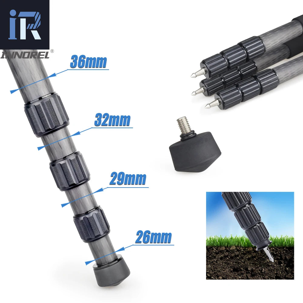 Innorel Professional Carbon Fiber Camera Tripod For Bird Watching
