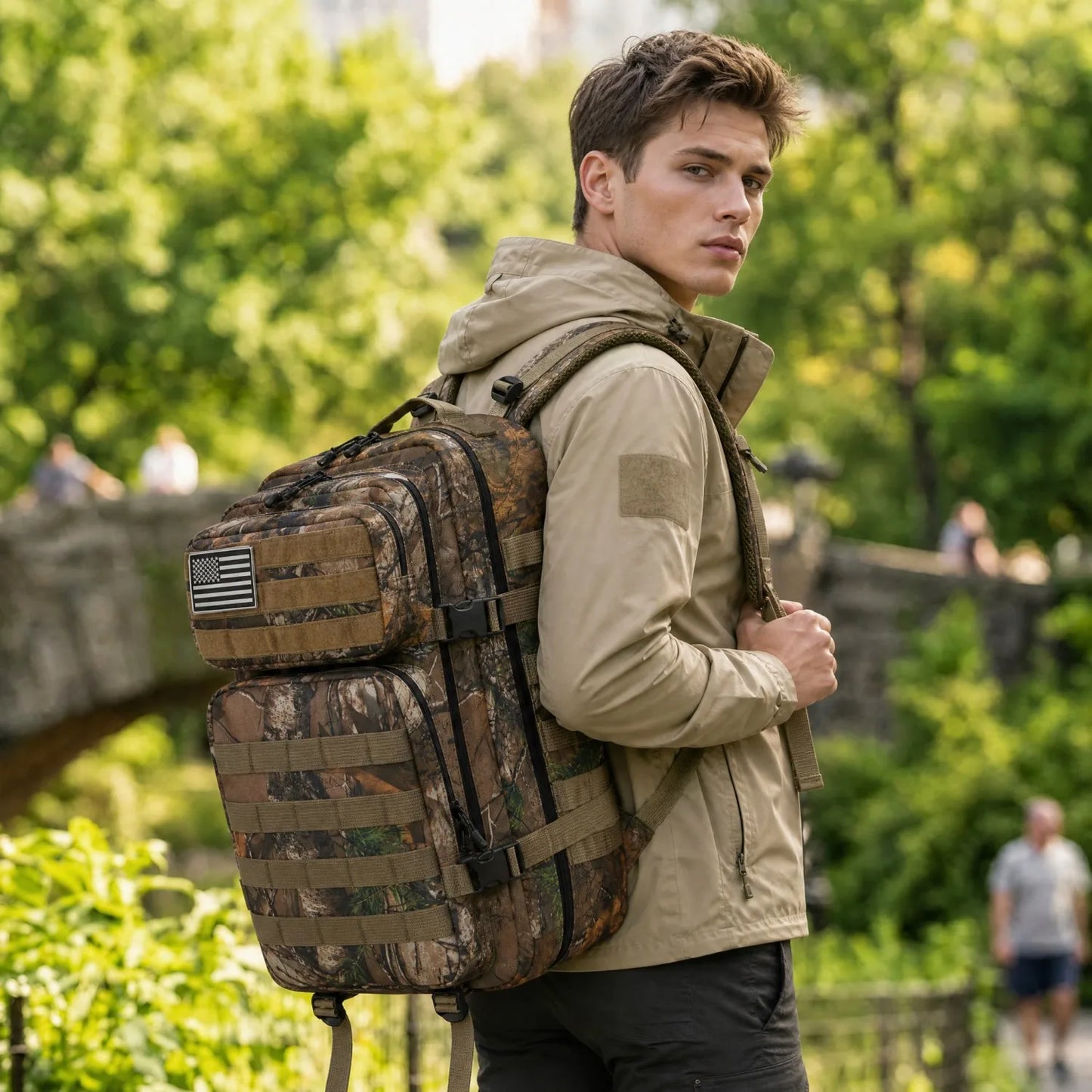 ReFire Gear Tactical Travel Backpack With Molle Multi Pockets