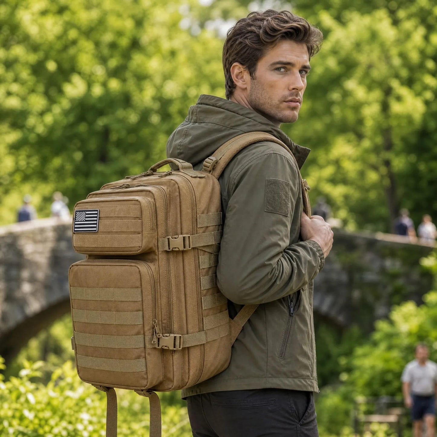 ReFire Gear Tactical Travel Backpack With Molle Multi Pockets