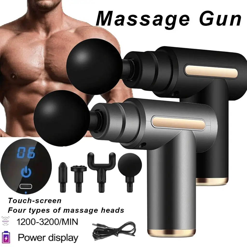 Portable Mini Handheld Electric Muscle Massage Gun For Workout Recovery