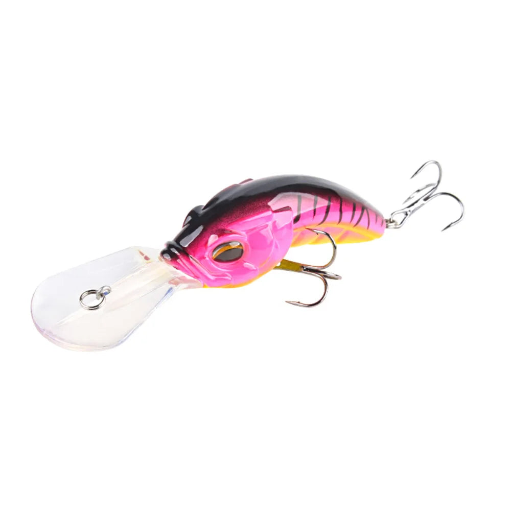Deep Diving Minnow Crankbait Plastic Fishing Lures Hard Bait Kit