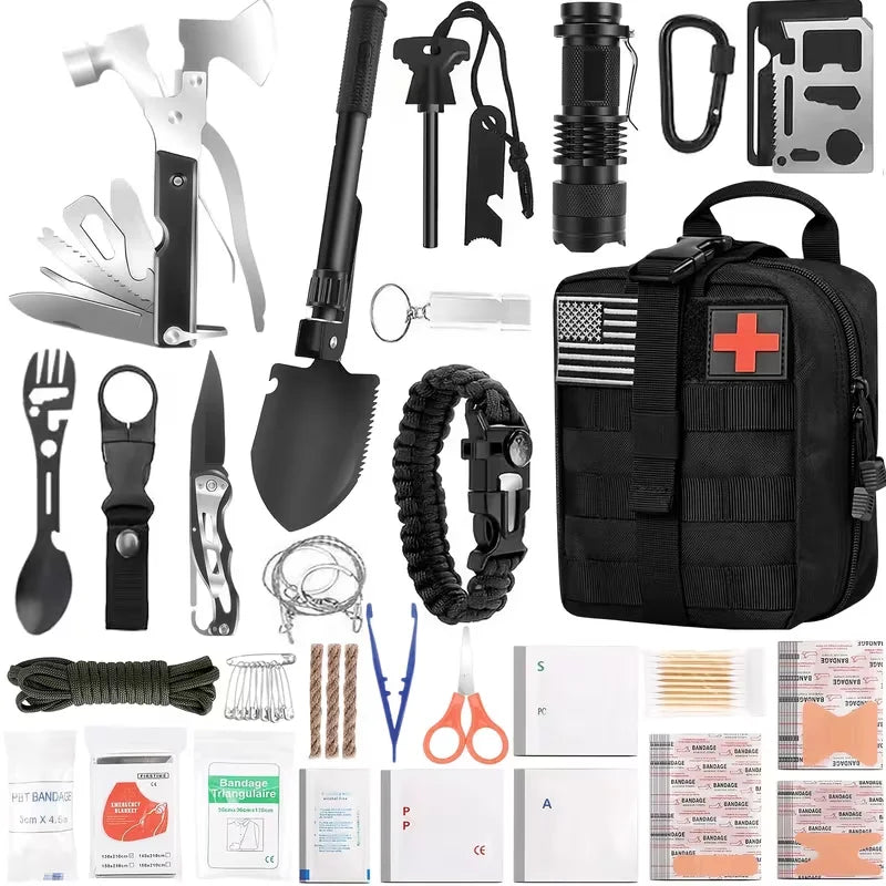 Professional Survival And First Aid Kit Carry Bag For Camping