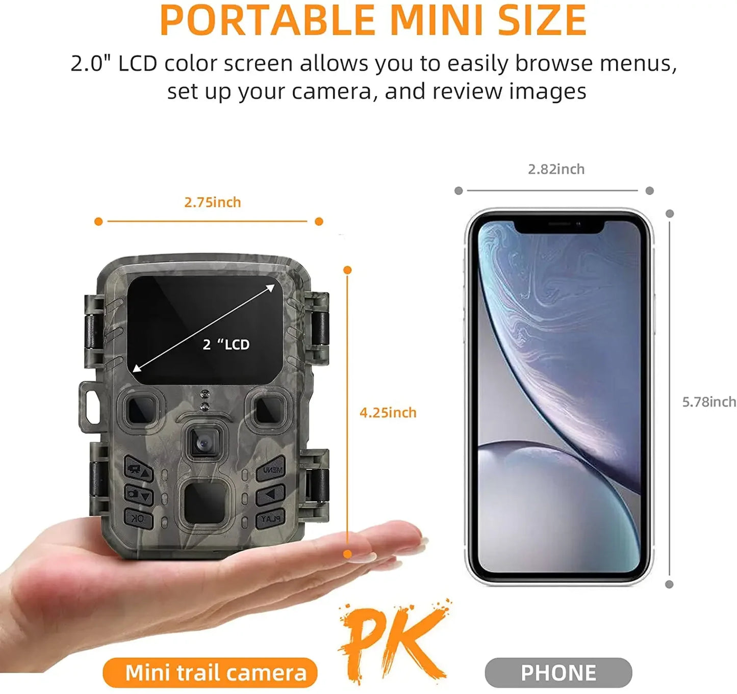 Suntek Mini301 Trail Camera 24MP 1080P Night Vision Waterproof HD