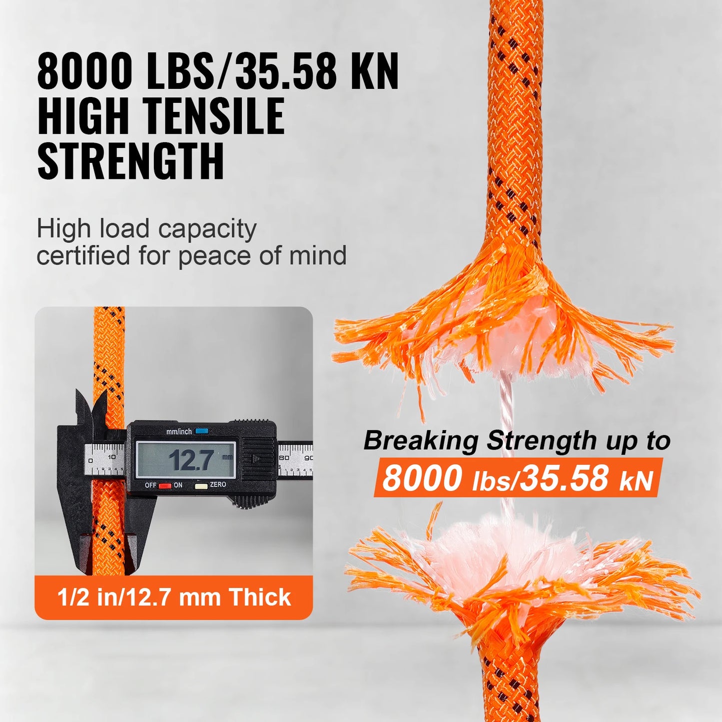 SucceBuy Dual Weave Polyester Rope For Outdoor Camping And Rescue