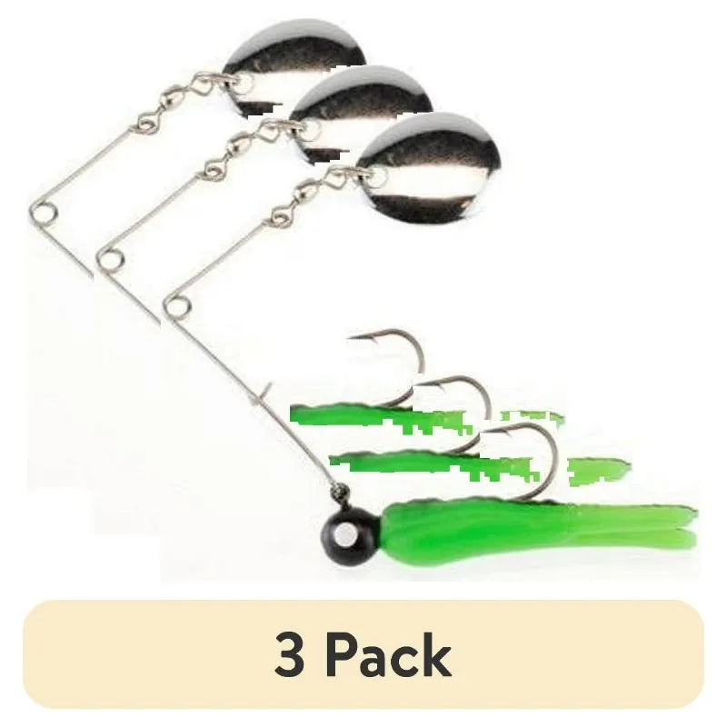 Carbon Steel Spin Fishing Lure With Spinner Blade Action