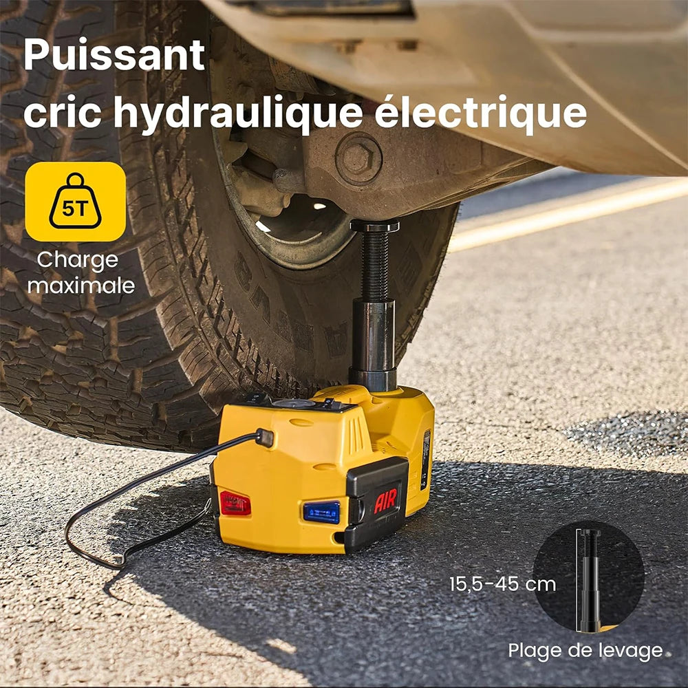 Taskstar Electric Hydraulic Car Jack With Integrated Inflator And LED