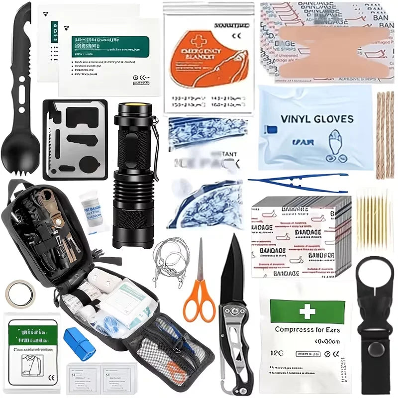 Comprehensive Survival Emergency Kit With Molle Backpack And Tent