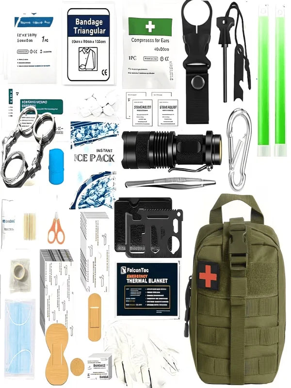 Professional Survival And First Aid Kit For Camping Hiking Emergencies