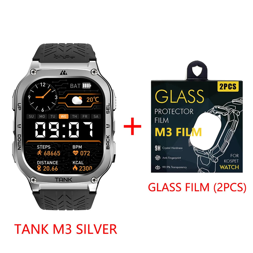 KOSPET Tank M3 Smartwatch Featuring AMOLED Display And Bluetooth