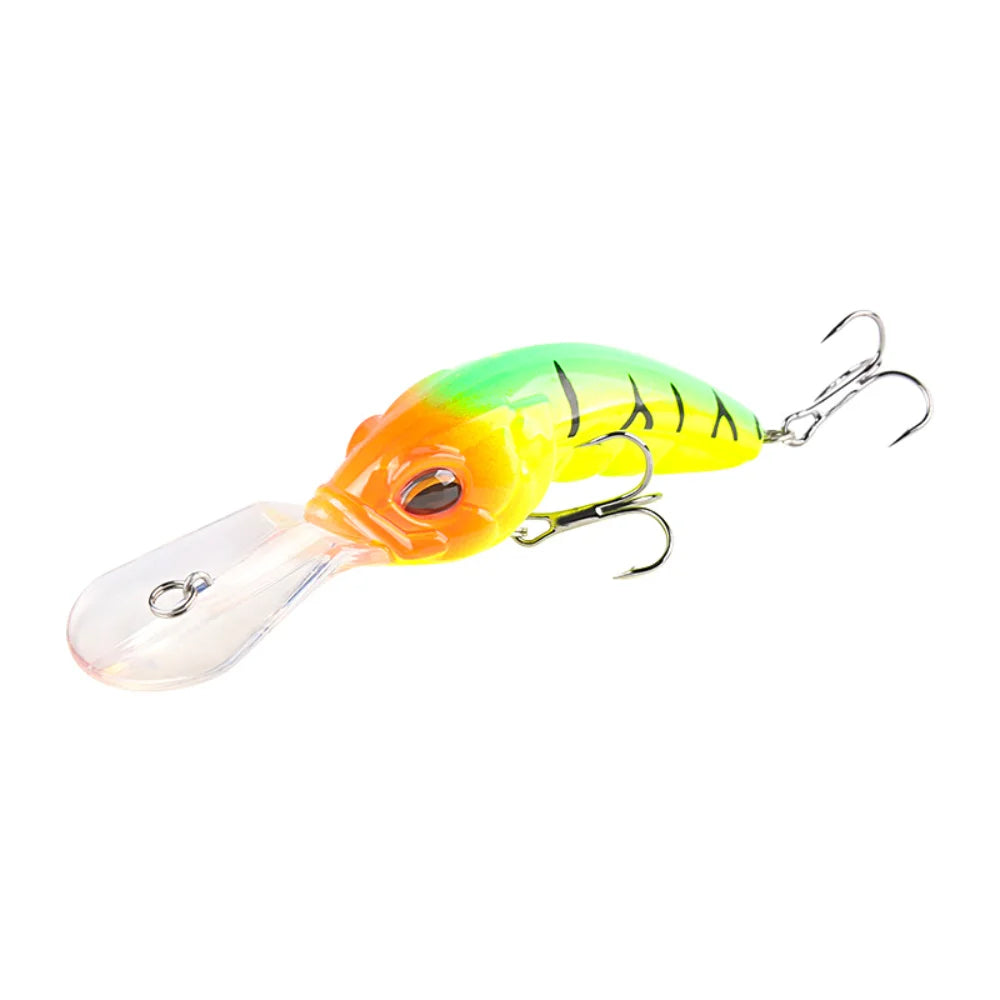 Deep Diving Minnow Crankbait Plastic Fishing Lures Hard Bait Kit