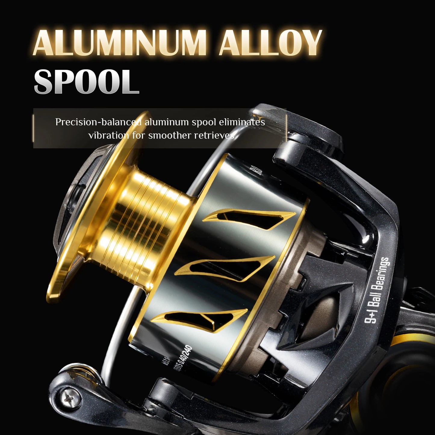 Rooblinos Ultralight Spinning Reel For Saltwater Surf Fishing