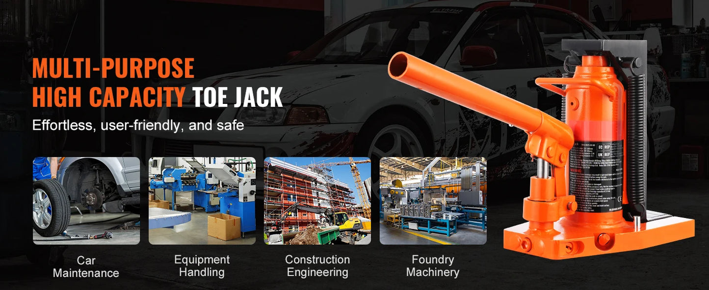 Industrial Hydraulic Toe Jack For Automotive Lifting And Repair
