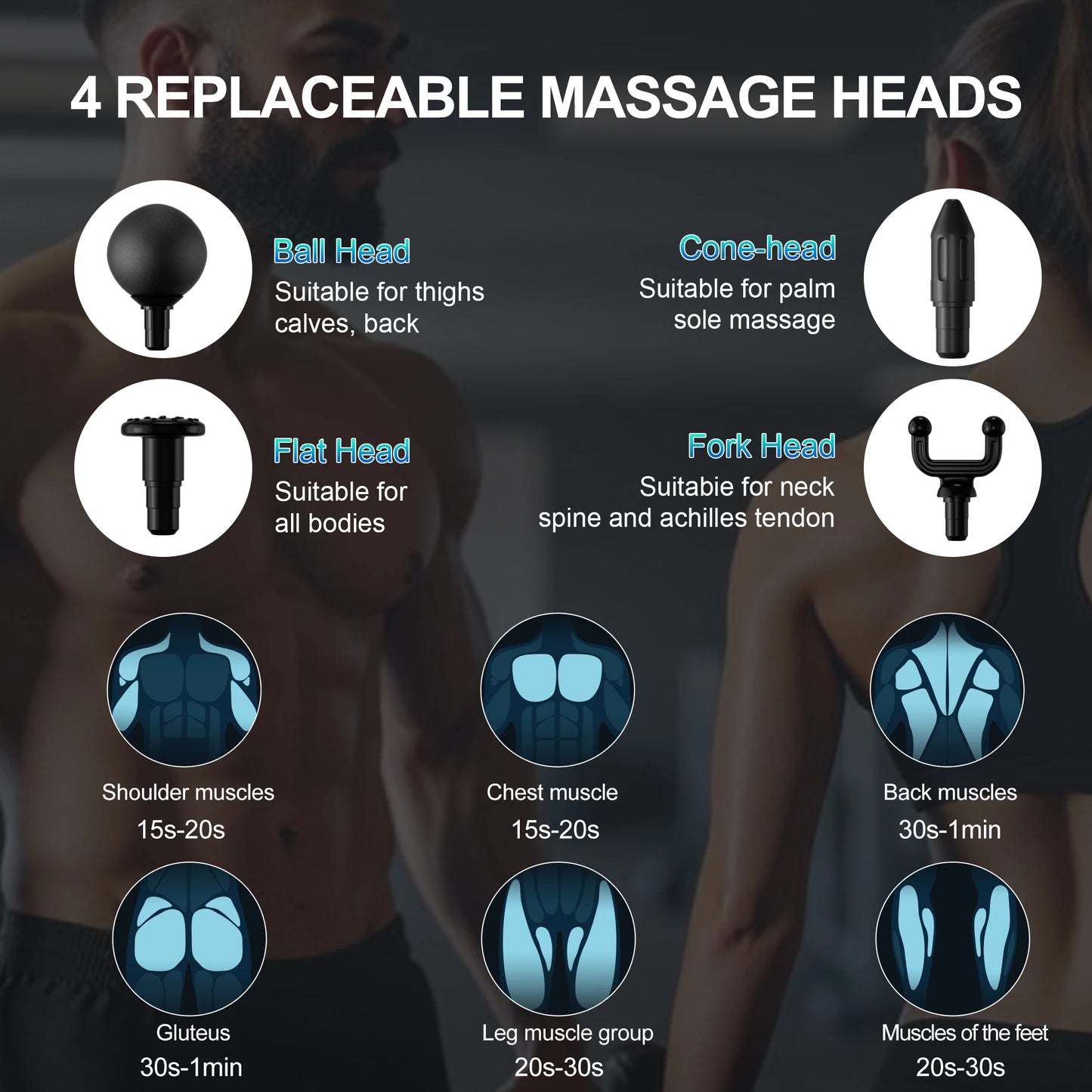 Leercon Electric Percussion Massage Gun For Deep Tissue Relief