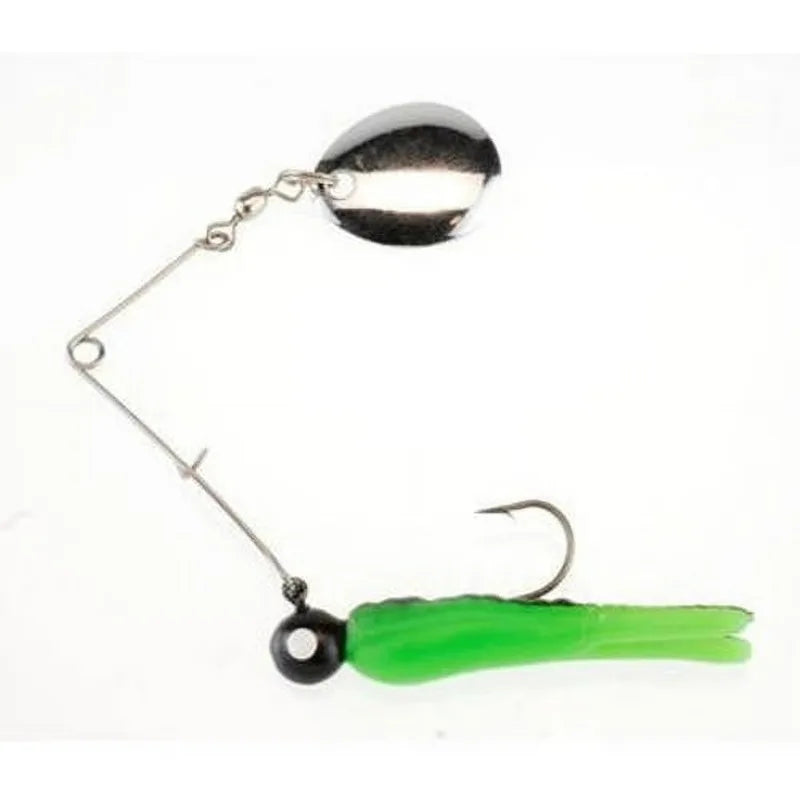 Carbon Steel Spin Fishing Lure With Spinner Blade Action