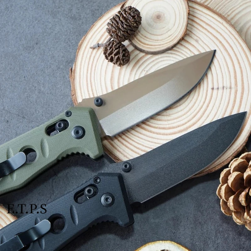 ZM Outdoors G10 Handle Stainless Steel Folding Outdoor Survival Knife
