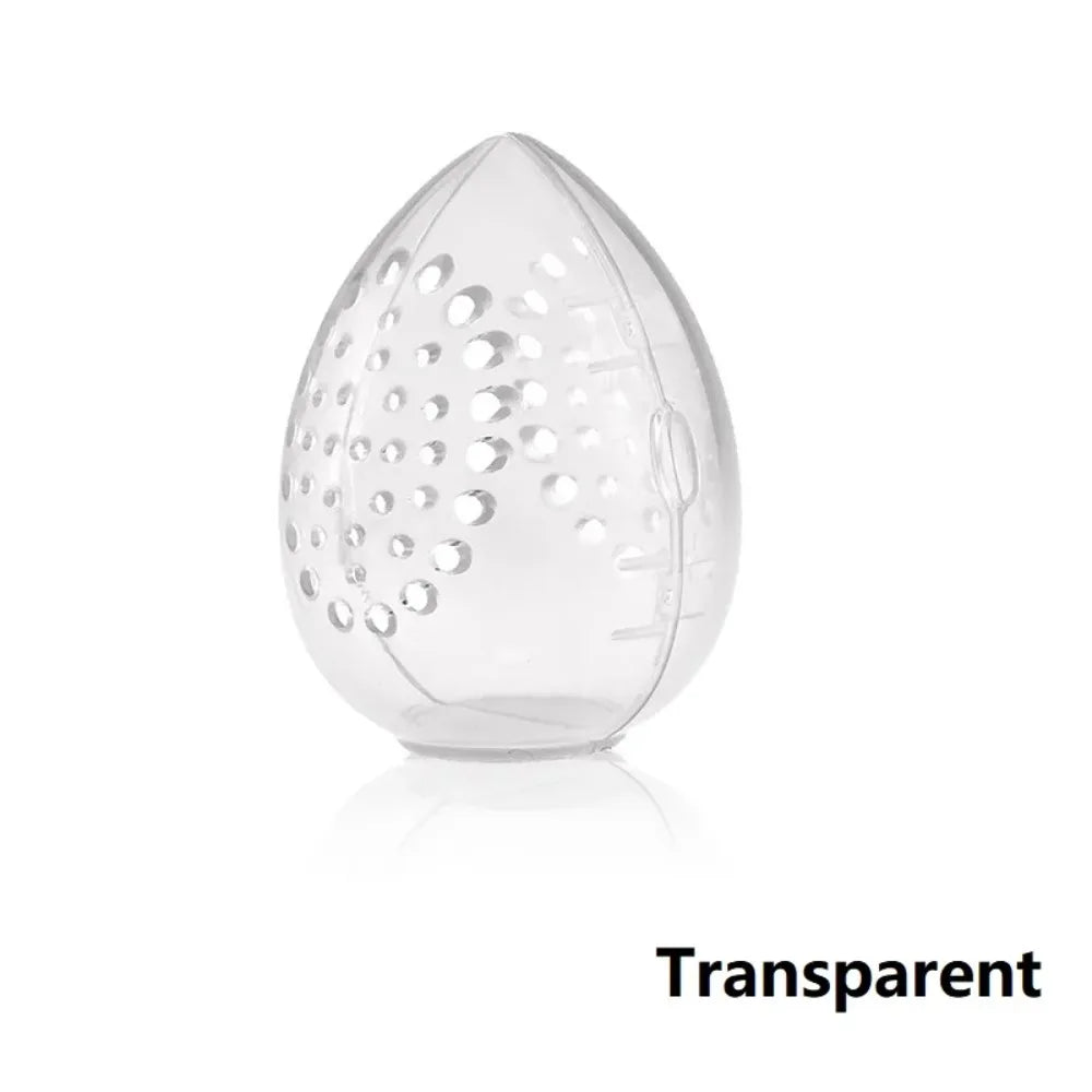 Egg Shaped Plastic Makeup Sponge Storage And Drying Box