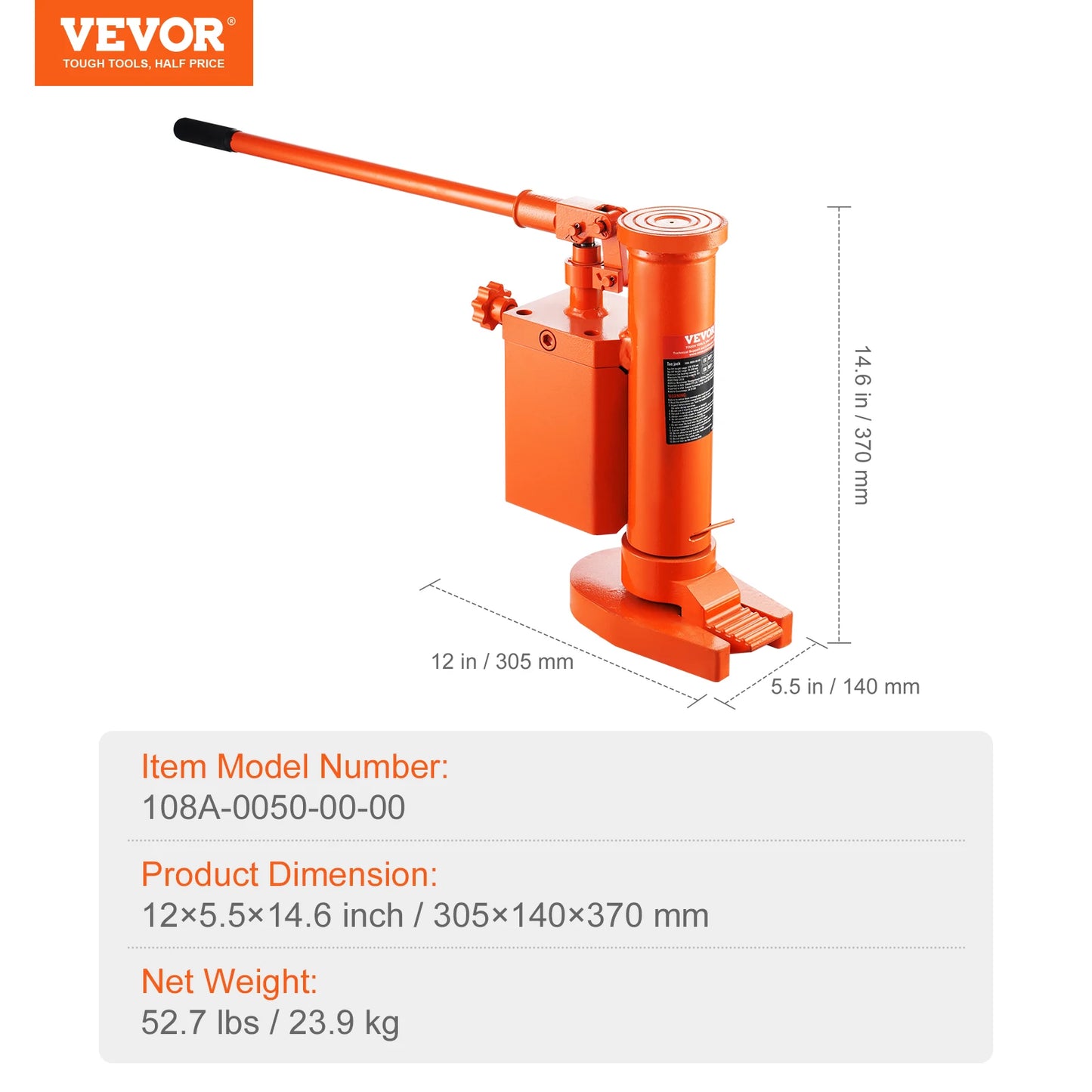 Industrial Hydraulic Toe Jack For Automotive Lifting And Repair