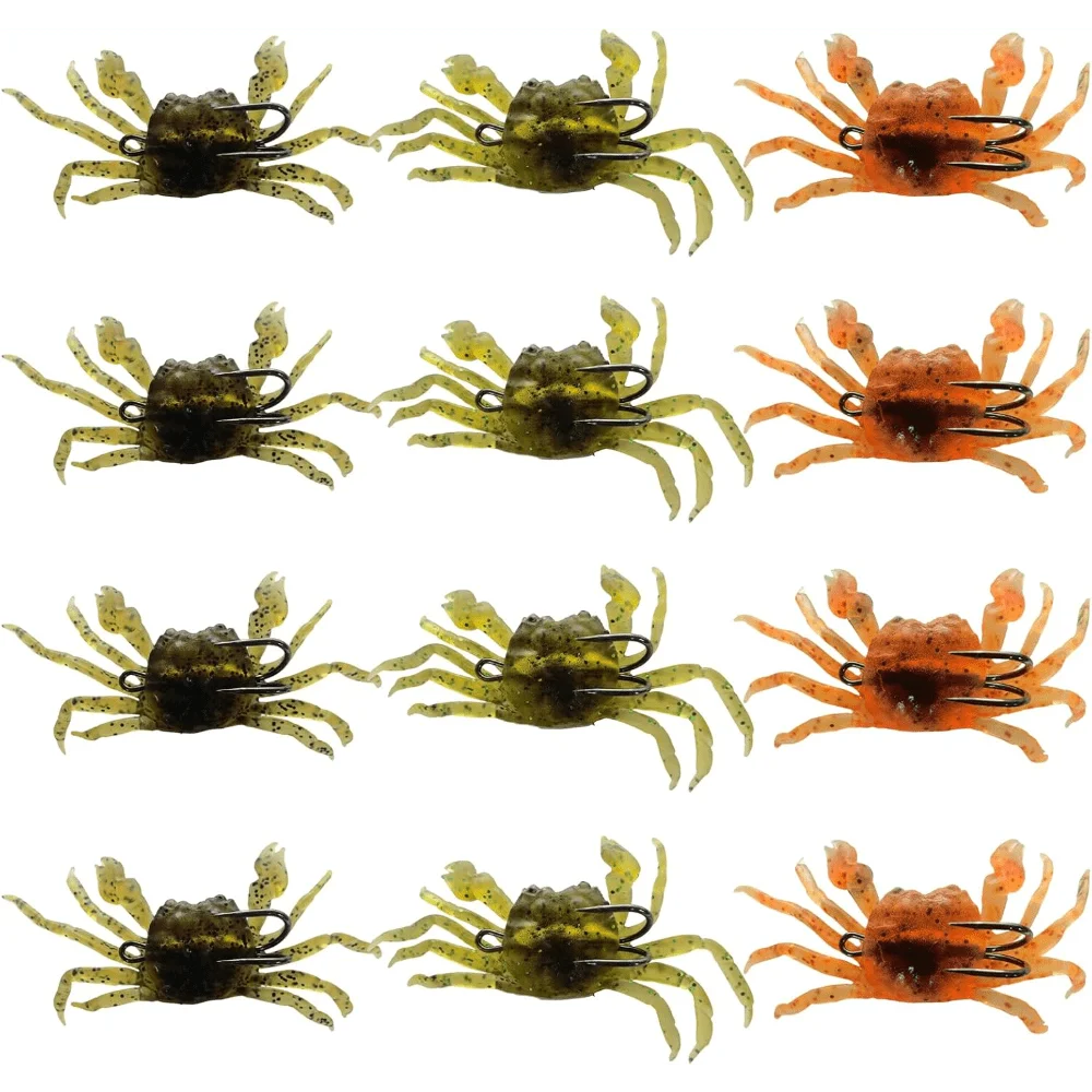 Soft Crab Artificial Fishing Bait Lure With Sharp Hooks