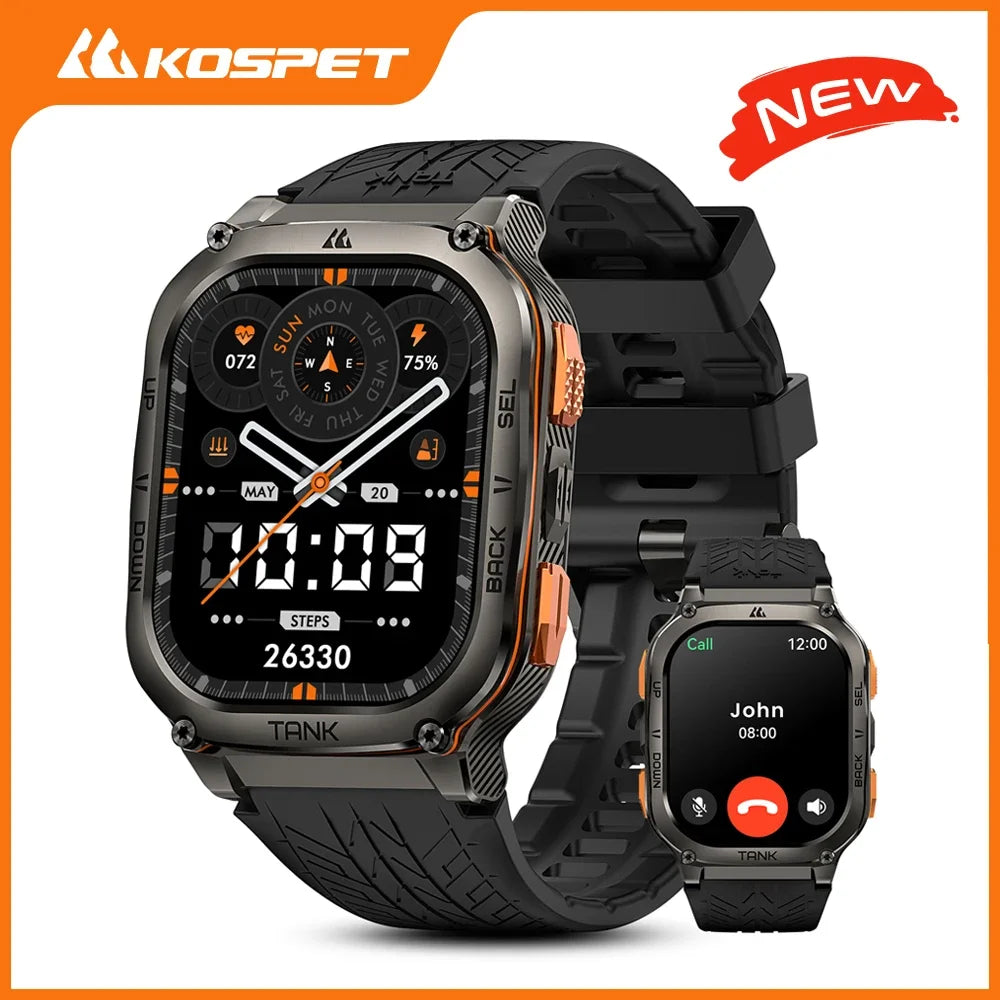 Kospet Tank M3 Ultra Gps Smartwatch Bluetooth Health Monitor Calling