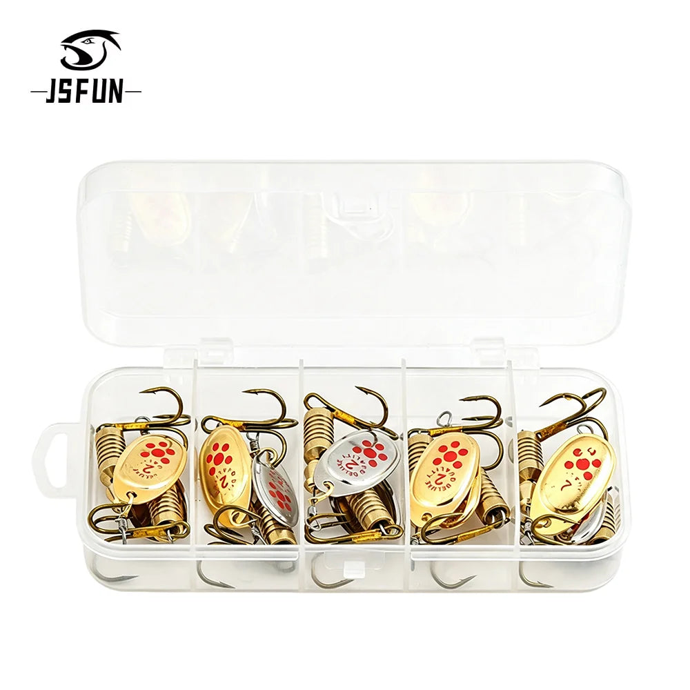 Jsfun Metal Spoon Fishing Lures For Freshwater Bass Trout
