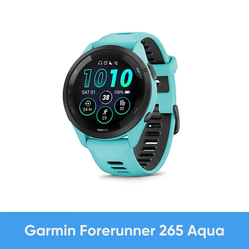 Garmin Forerunner 265 Smartwatch Featuring Amoled Screen Heart Rate Monitoring
