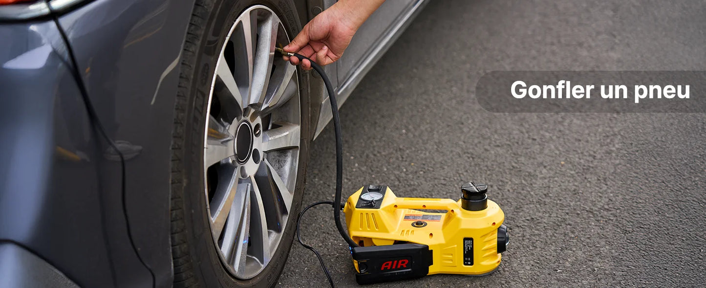 Taskstar Electric Hydraulic Car Jack With Integrated Inflator And LED