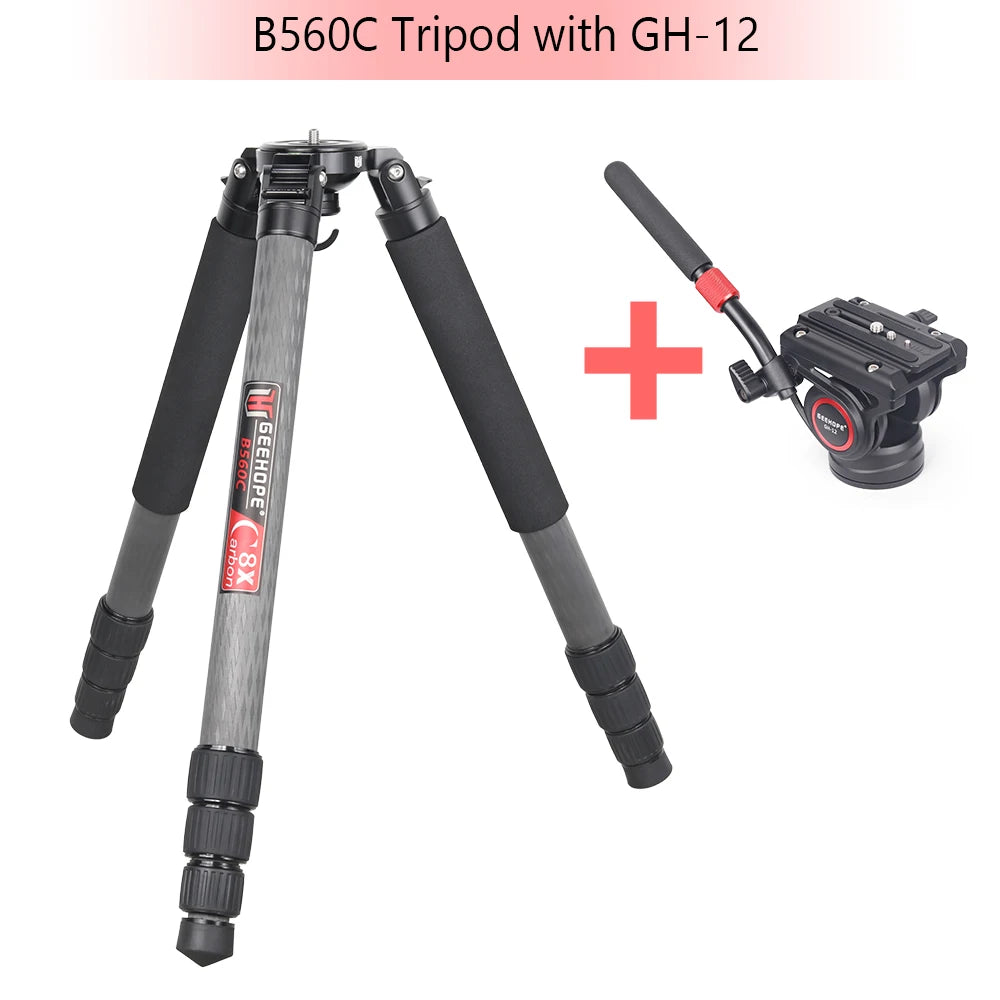 Geehope Professional Carbon Fiber Camera Tripod For Photography