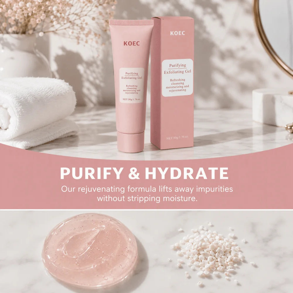 Hydrating Facial And Body Exfoliating Gel For Smooth Skin