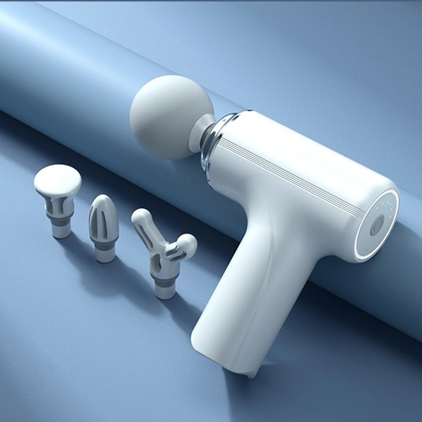 Portable Electric Fascia Massage Gun With Four Replaceable Heads