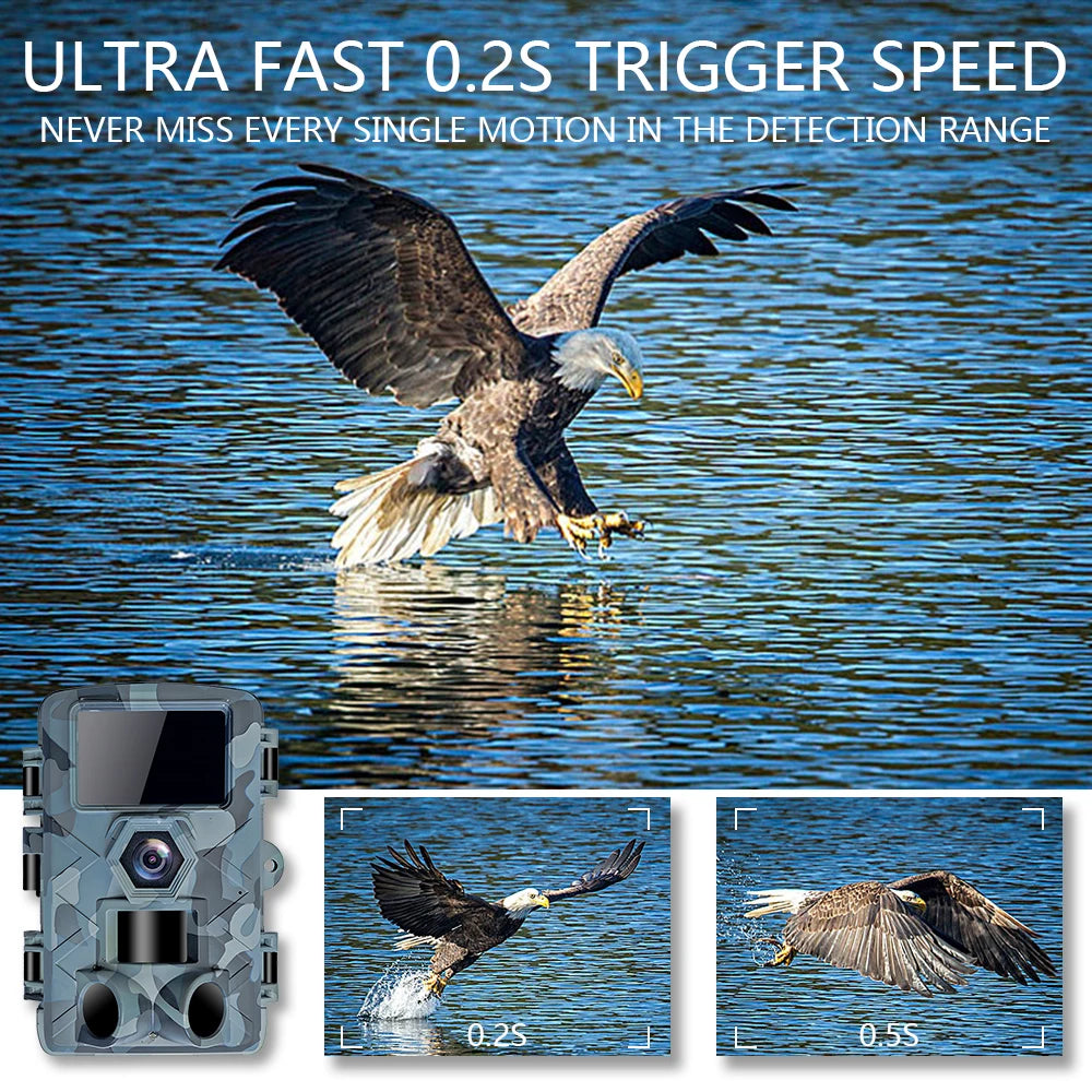 Fargarloo 60MP WiFi Trail Camera With Motion Detection App Control