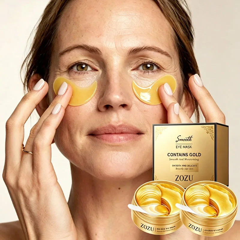 Golden Collagen Under Eye Patches For Hydrating And Brightening