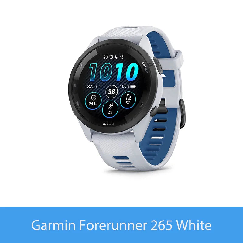 Garmin Forerunner 265 Smartwatch Featuring Amoled Screen Heart Rate Monitoring
