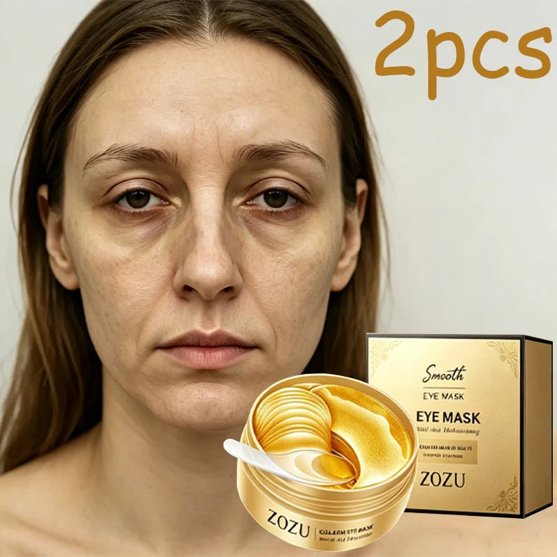 Golden Collagen Under Eye Patches For Hydrating And Brightening