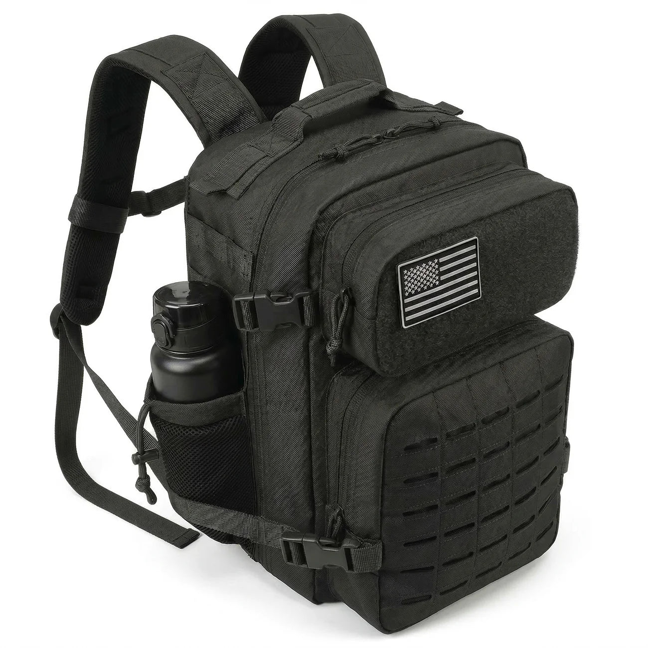 ReFire Gear Tactical Backpack Molle Hiking Rucksack with Cup Holders