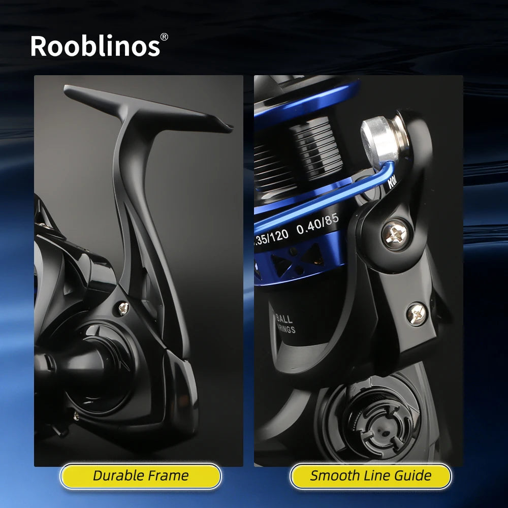 Roobinos Spinning Fishing Reel With Metal Spool For Saltwater