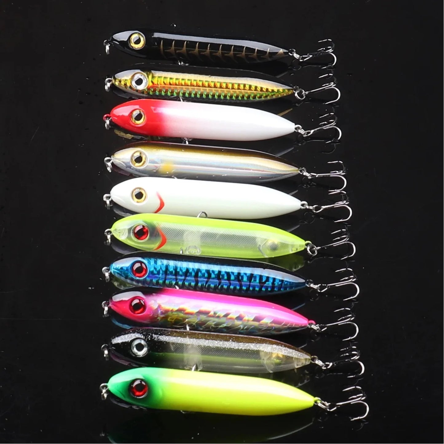 Top Water Floating Pencil Fishing Lures For Catfish Pike Bass