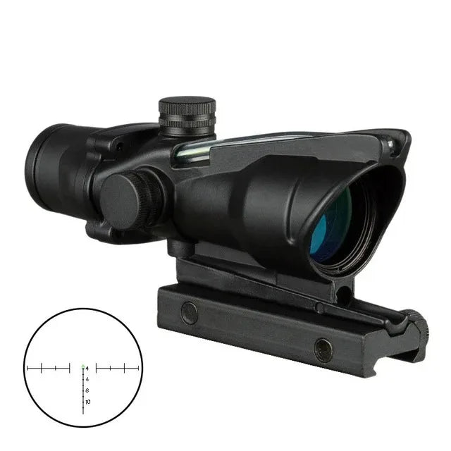 Bestsight 4X32 Illuminated Tactical Rifle Scope With Fiber Optic Reticle