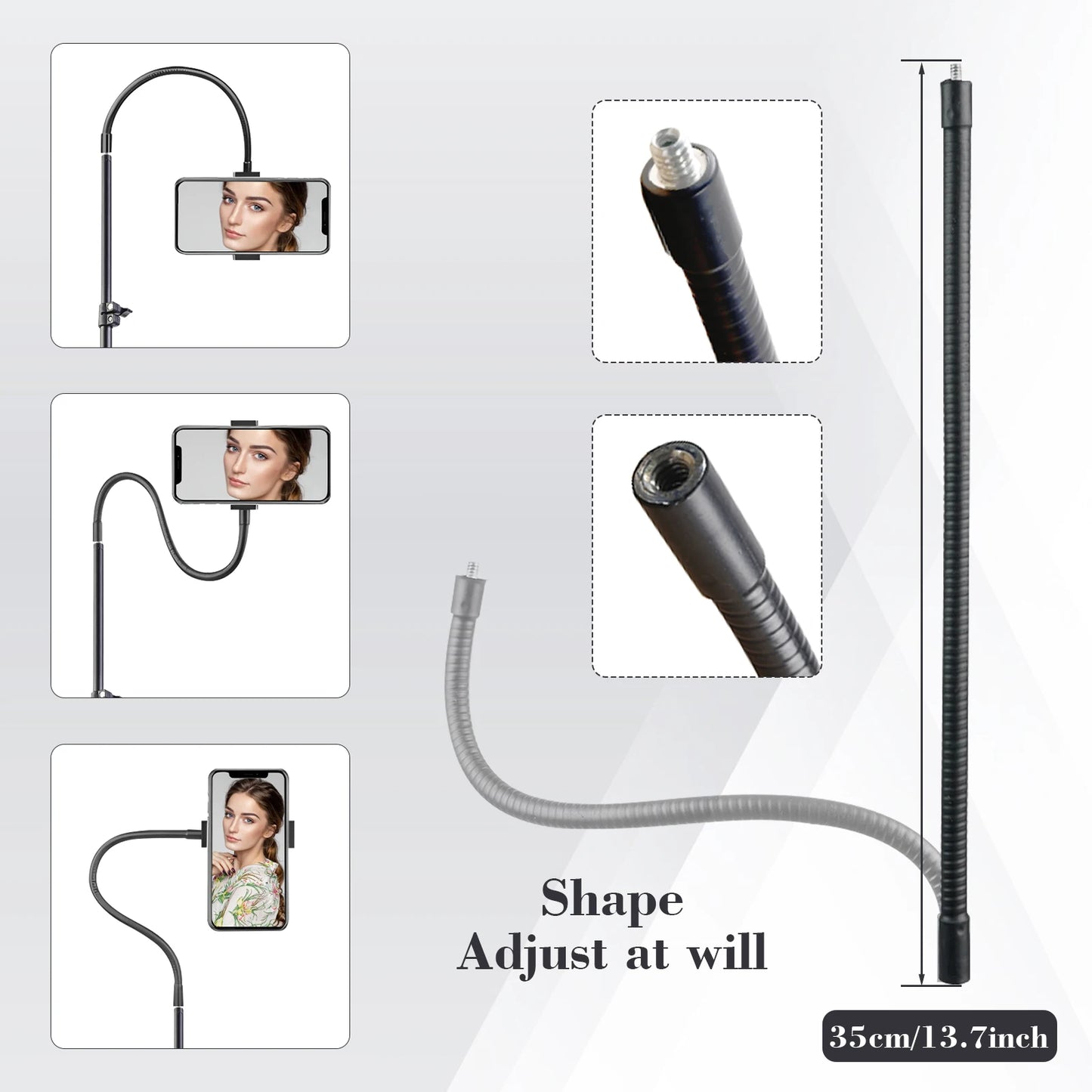 Professional Portable Aluminum Tripod With Flexible Hose And Wireless Remote