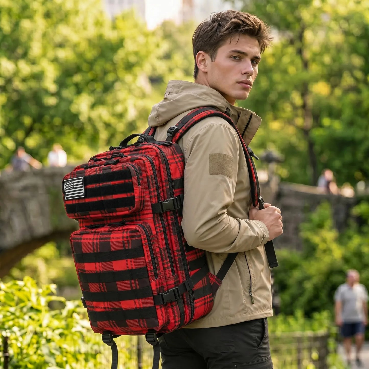 ReFire Gear Tactical Travel Backpack With Molle Multi Pockets
